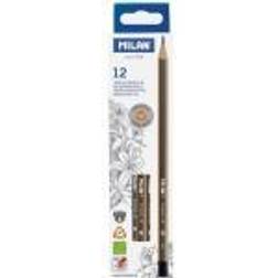 MiLAN Triangular pencil 4B 12pcs [Levering: 6-14 dage]